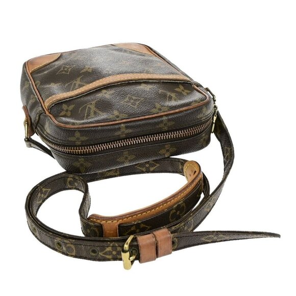 LOUIS VUITTON Danube Shoulder Bag Monogram Leather Brown France M45266 30ED775 - Picture 4 of 16